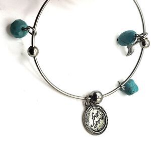 Wire Charm Bracelet Free Spirit Southwestern 2.5in wide